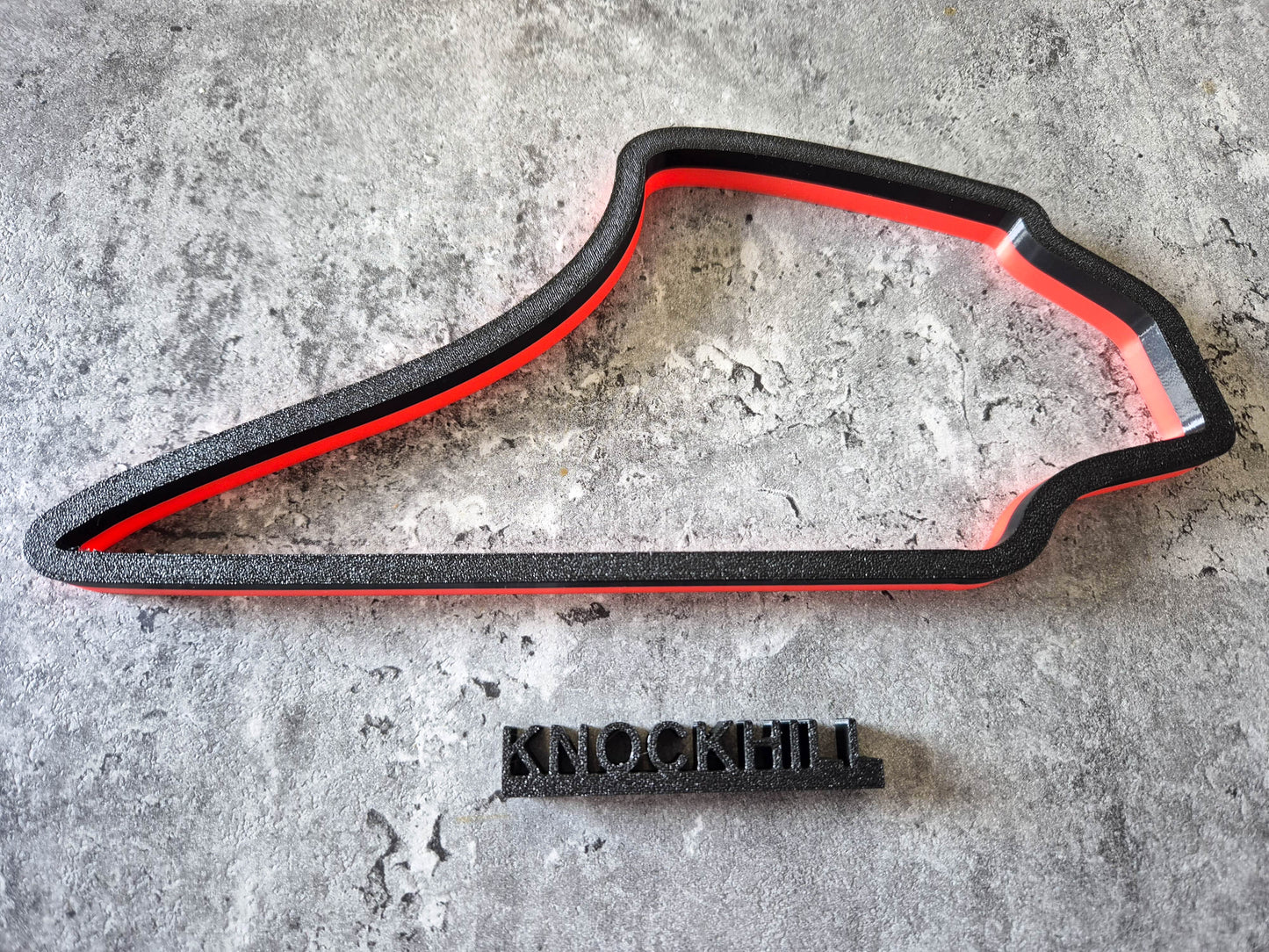 Knockhill Track Wall Art | Circuit with Track Name | Perfect for Motorsport Fans